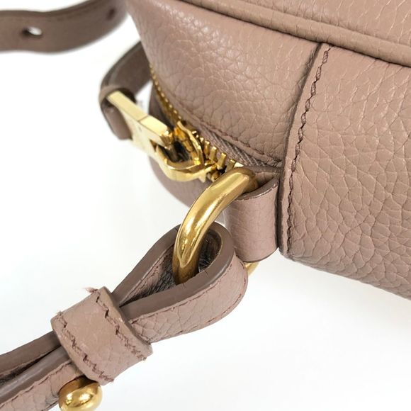 Prada Vitello Phenix Crossbody Graige Cipria Leather Shoulder Bag - Picture 14 of 16